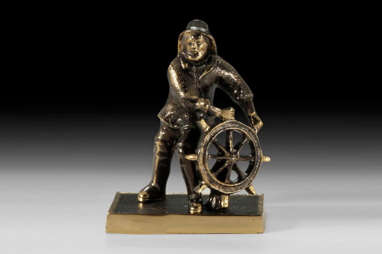 Handmade Bronze Figure Steerer