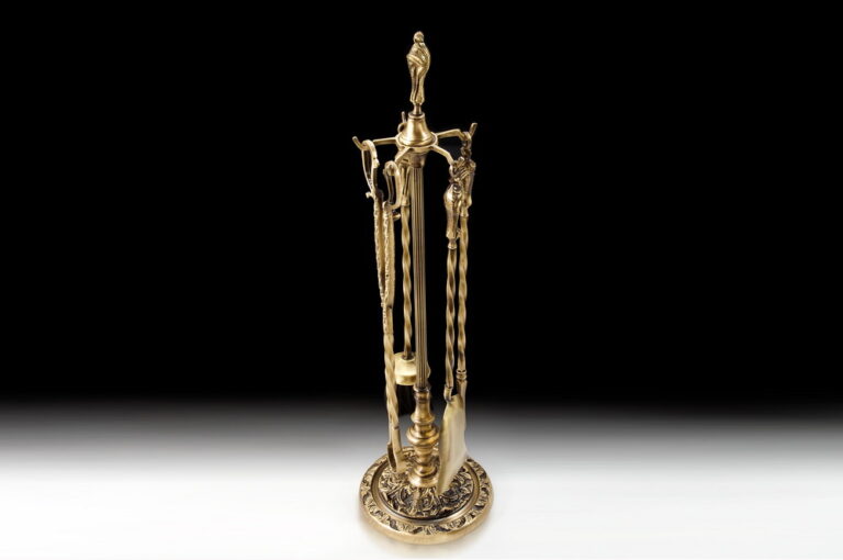 1359_bronze_decor_set-for-fireplace-laborated_handmade Handmade Bronze Elaborate Fireplace Set