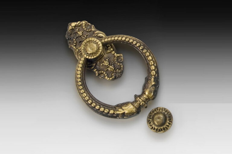 Handmade Bronze Door Knocker with Handle