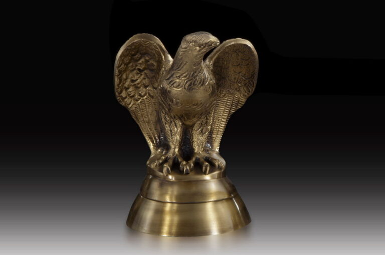 Handmade Bronze Eagle with Base Figure