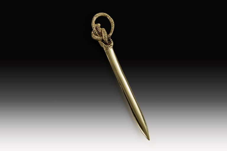 Handmade Bronze Knot Letter Opener