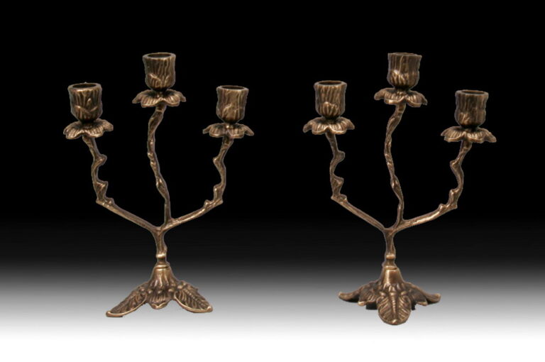 4081_bronze_decor_pair-of-cand.-z-small_handmade Handmade Bronze Pair of Small Candlesticks