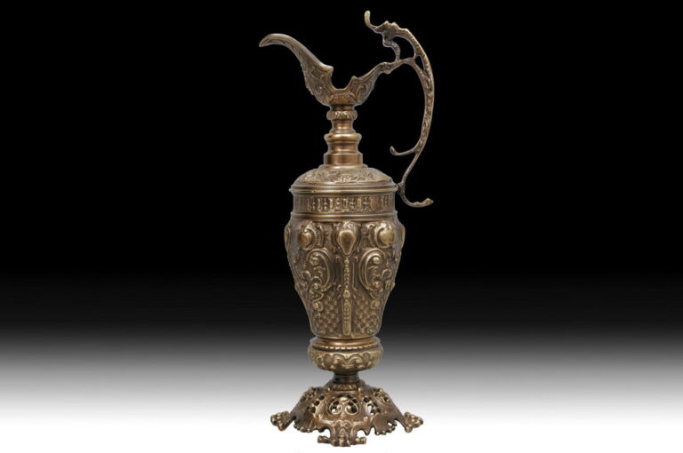 Handmade Bronze Vase Large Polished