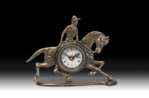 Handmade Table Clock Jockey Mini