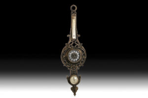 Handmade Wall Clock Med. with Hygrometer