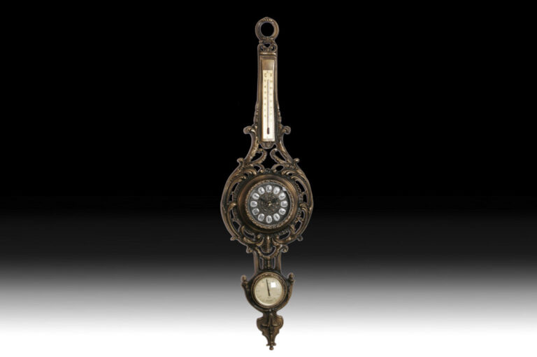Handmade Wall Clock Med. with Hygrometer