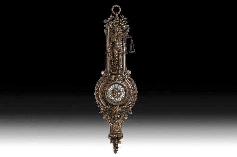 Handmade Wall Clock Justice Lady